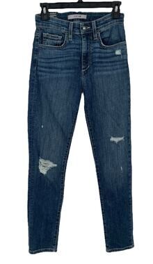 Joe's Jeans high rise skinny ankle blue denim size 25